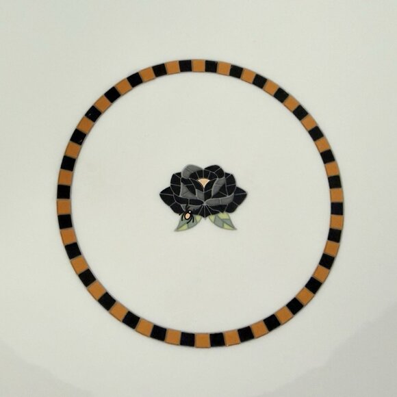 Anthropologie The Bistro Tile Stoneware Candy Bowl Halloween Edition NEW - Picture 10 of 12